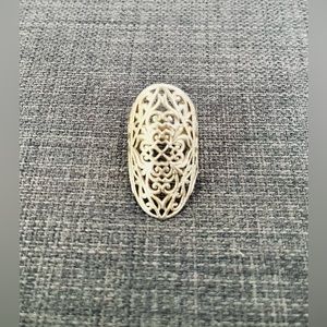 Silver intricate ring